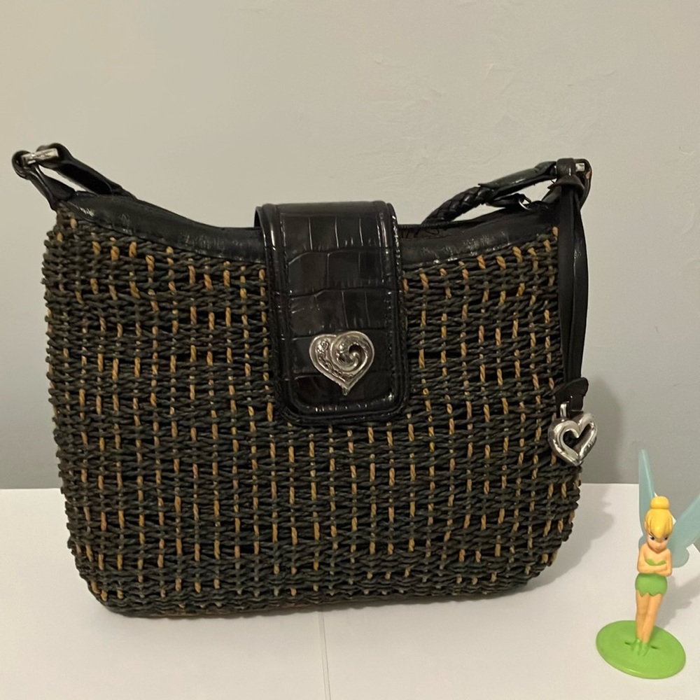 Beautiful Brighton Bag Leather and  Woven.